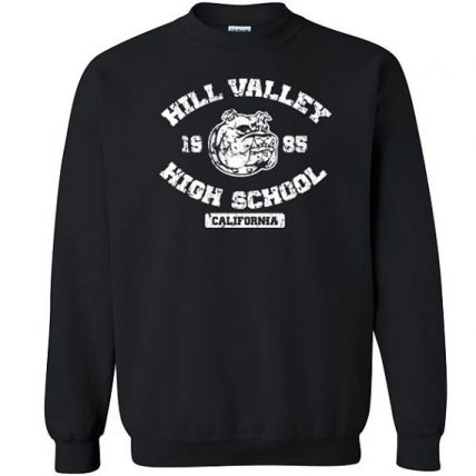Hill Valley High School bulldog Unisex Sweatshirt | MY O TEES