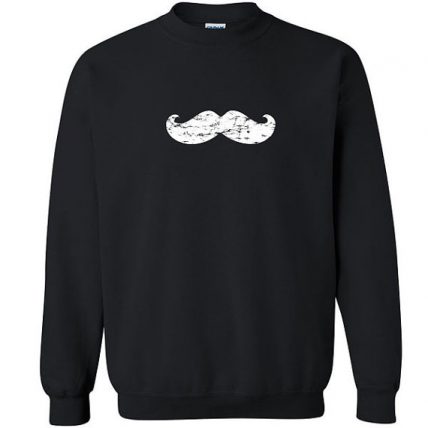 Mustache funny facial hair Unisex Sweatshirt