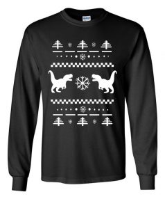 Tyrannosaurus Rex Ugly Christmas Sweater Unisex Sweatshirt