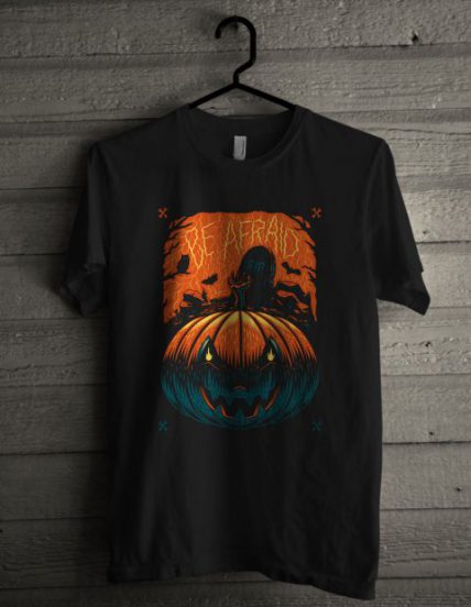 Be Afraid Pumpkins Unisex T Shirt