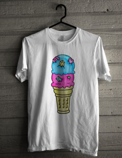 Bejeweled Ice Cream Cone Unisex T Shirt