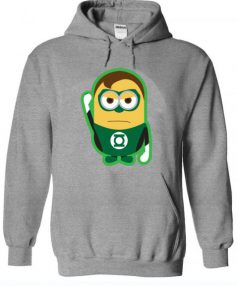 Despicable Me Minions Superheros Green Lantern Unisex Adult Hoodie