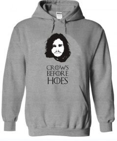 Game of Thrones Jon Snow-crows before hoes Unisex Adult Hoodie