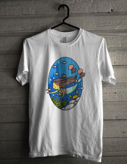 Mermaid Blue Unisex T Shirt