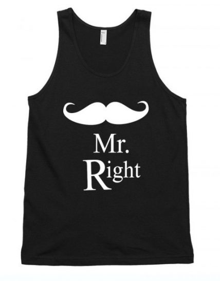 Mr Right funny Unisex Tank Top