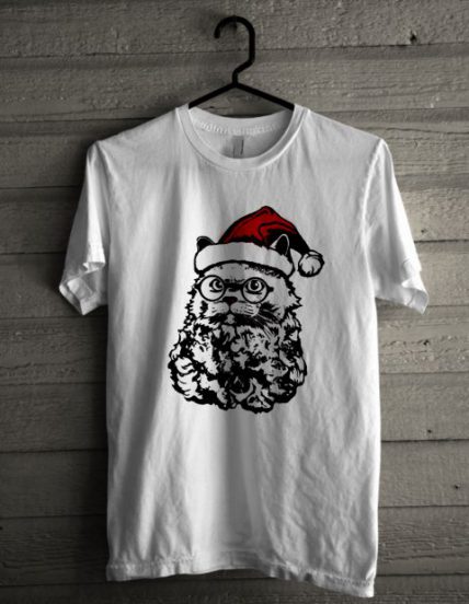 Santa Cat Unisex T Shirt