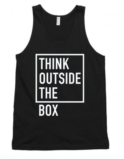 Think outside the box Unisex Tank Top