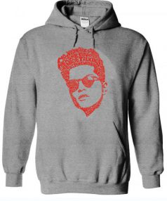 Bruno Mars thypography Unisex Adult Hoodie