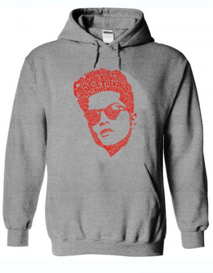 Bruno Mars thypography Unisex Adult Hoodie