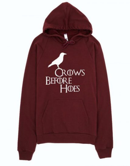 Crows Before Hoes Unisex Adult Hoodie