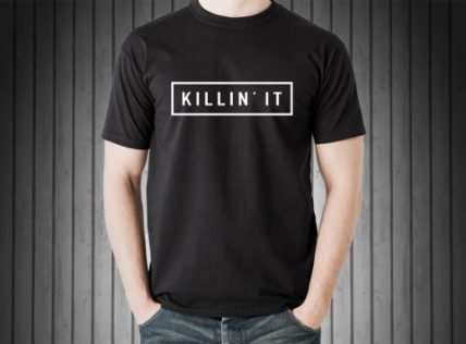 Killin'it quote black Unisex T Shirt