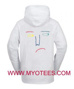 Sad Face Drawing Adult Hoodie