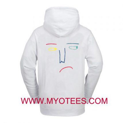 Sad Face Drawing Adult Hoodie