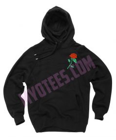 Rose Embroidery Unisex Adult Hoodie