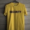 Security Yellow Unisex T Shirt