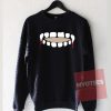 Vampire Teeth Keyhole Unisex Sweatshirt