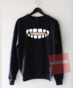 Vampire Teeth Keyhole Unisex Sweatshirt