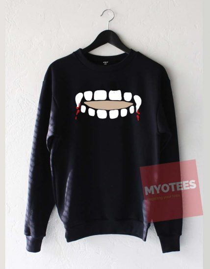 Vampire Teeth Keyhole Unisex Sweatshirt