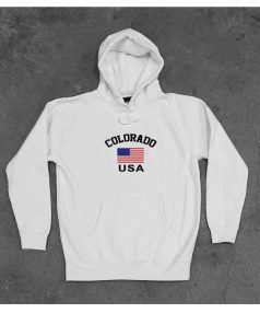 Colorado Flag USA Unisex Adult Hoodie