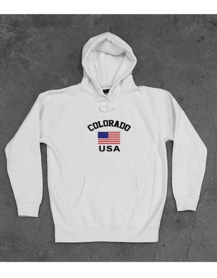 Colorado Flag USA Unisex Adult Hoodie