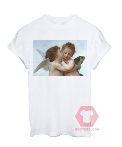 Angel Kiss White T shirt Unisex T - Shirt