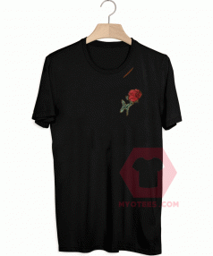 Distressed Flower in Cute Unisex T Shirt