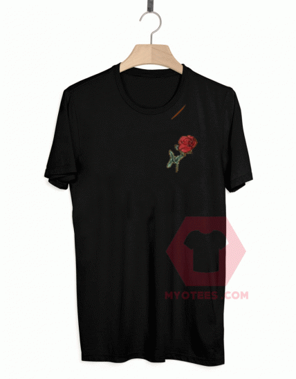 Distressed Flower in Cute Unisex T Shirt