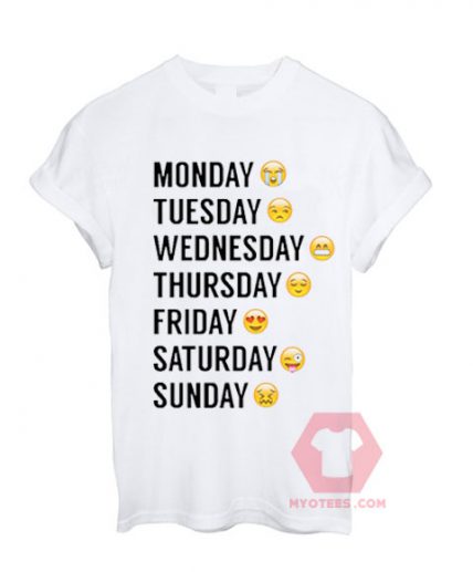 Emoji Days Of The Week Unisex T Shirt