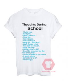 Thoughts During School Unisex T Shirt