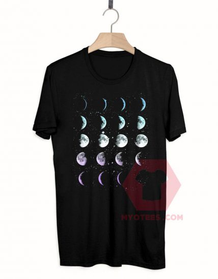 Best T shirt Moon Phases Unisex on Sale