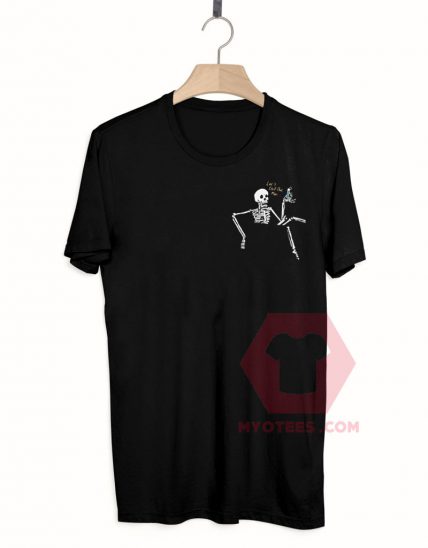 Best T shirts Let's Chill Out Man Skeleton Unisex on Sale