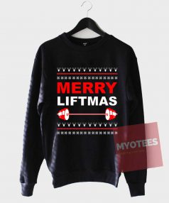 Cheap Sweatshirt Merry Liftmas Unisex on Sale