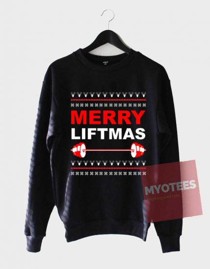 Cheap Sweatshirt Merry Liftmas Unisex on Sale