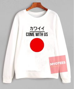 Cheap Sweatshirt Come With Us Japanese Unisex on Sale