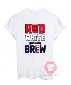 Custom Tees Red White Brew Unisex on Sale