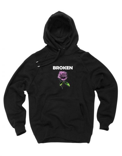 New Hoodie Broken Flower Unisex on Sale