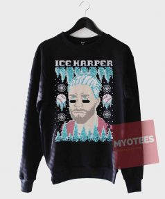 Funny Bryce Ice Harper Ugly Christmas Sweatshirt