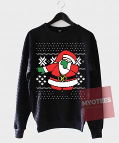 Funny Dabbin Santa Ugly Christmas Sweatshirts