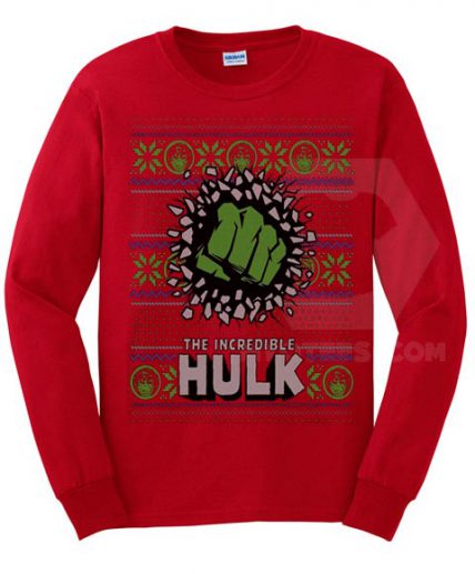 Funny The Incredible Hulk Ugly Christmas Sweatshirt