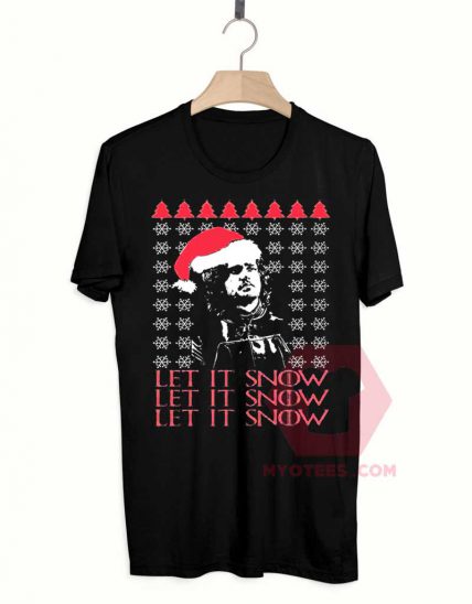 Custom Jon Snow Let it Snow Christmas T Shirt