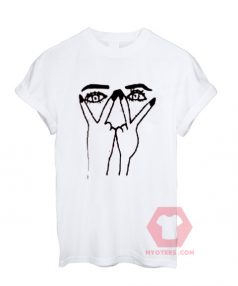 Custom Tees Eyes Peace Sign Unisex On Sale