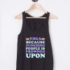 Buy Tank Top Yoga Because Punching Unisex on Sale