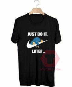 Cheap Custom Tees Just Do It Snorlax Pokemon On Sale