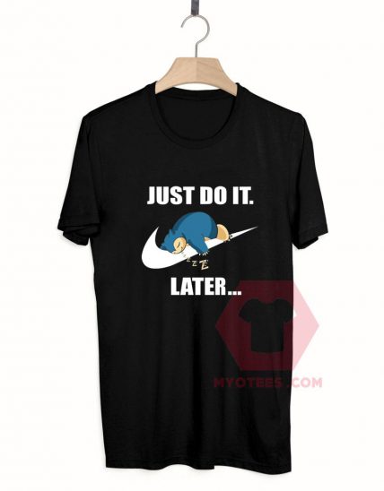 Cheap Custom Tees Just Do It Snorlax Pokemon On Sale