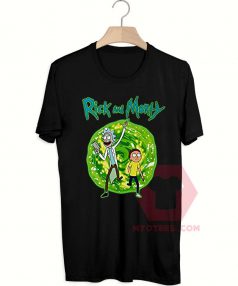 Cheap Custom Tees Rick And Morty Portal On Sale