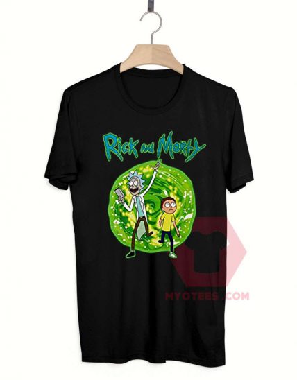 Cheap Custom Tees Rick And Morty Portal On Sale