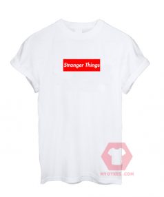 Cheap Custom Tees Stranger Things Logo On Sale