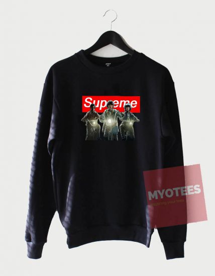 Cheap Custom Supreme Stranger Things Bikes Unisex Sweatshirt