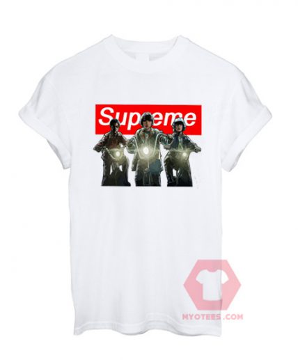 Cheap Custom Tees Supreme Stranger Things Bikes On Sale