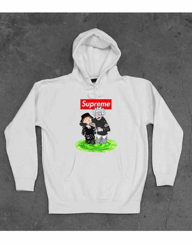 rick and morty hoodie supreme